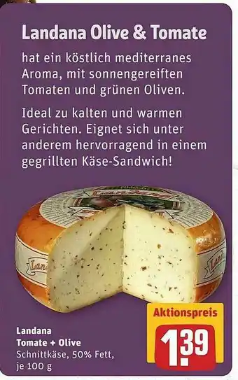 REWE Landana Tomate + Olive Angebot