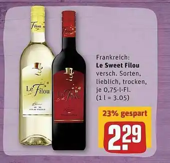 REWE Le Sweet Filou Angebot