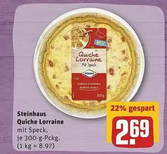 REWE Steinhaus Quiche Lorraine Angebot