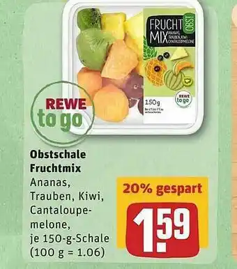 REWE Rewe To Go Obstschale Fruchtmix Angebot