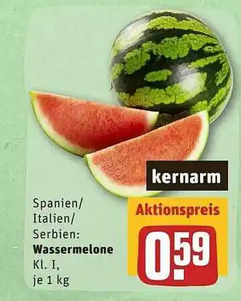 REWE Wassermelone Angebot