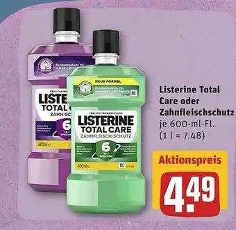 REWE Listerine Total Care Oder Zahnfleischschutz Angebot