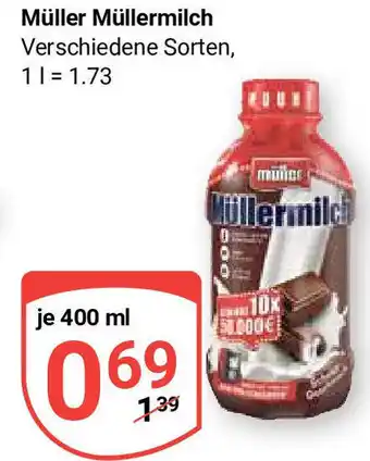 Globus Müller Müllermilch je 400 ml Angebot