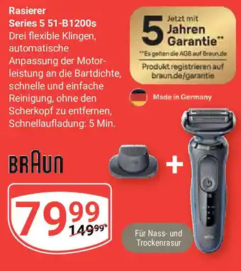 Globus BRAUN Rasierer Series 5 51-B1200s Angebot