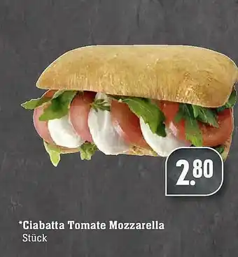 Scheck-in-Center Ciabatta Tomate Mozzarella Angebot