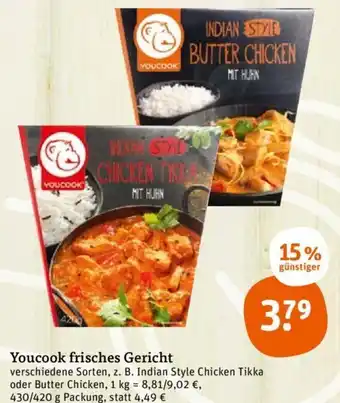 tegut Youcook frisches Gericht 430/420 g Packung Angebot