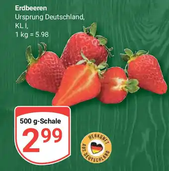 Globus Erdbeeren 500 g-Schale Angebot