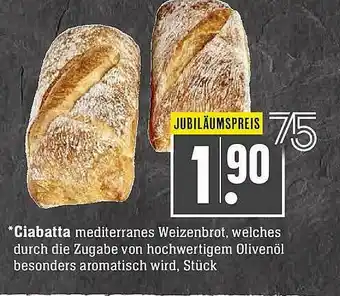 Scheck-in-Center Ciabatta Angebot