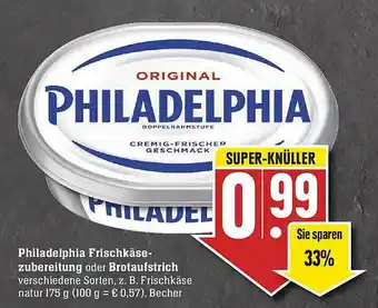 Scheck-in-Center Philadelphia Frischkäse-zubereitung Oder Brotaufstrich Angebot