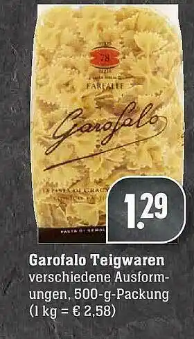 Scheck-in-Center Garofalo Teigwaren Angebot