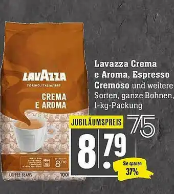 Scheck-in-Center Lavazza Crema E Aroma Espresso Cremoso Angebot