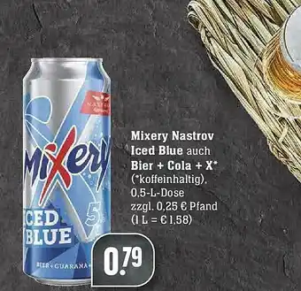 Scheck-in-Center Mixery Nastrov Iced Blue Auch Bier + Cola + X* Angebot