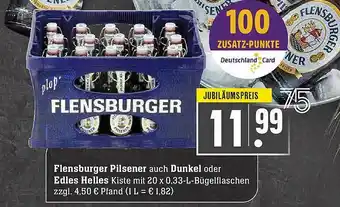 Scheck-in-Center Flensburger Pilsener Auch Dunkel Oder Edles Helles Angebot