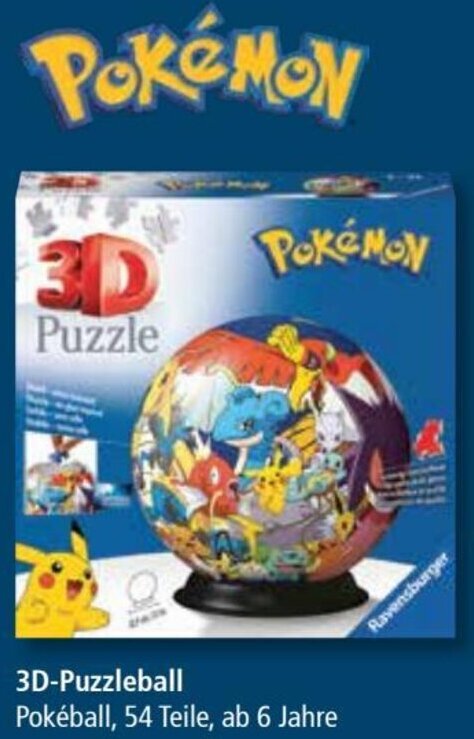 Pfennigpfeiffer Pokémon 3D Puzzle Angebot