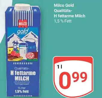 Globus Milco Gold Qualitäts-H fettarme Milch 1,5 % Fett 1L Angebot