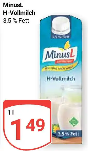 Globus MinusL H-Vollmilch 3,5% Fett 1L Angebot