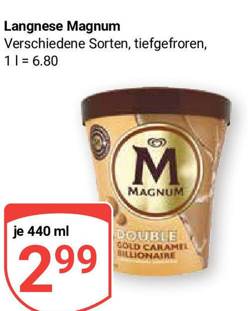 Globus Langnese Magnum je 440 ml Angebot