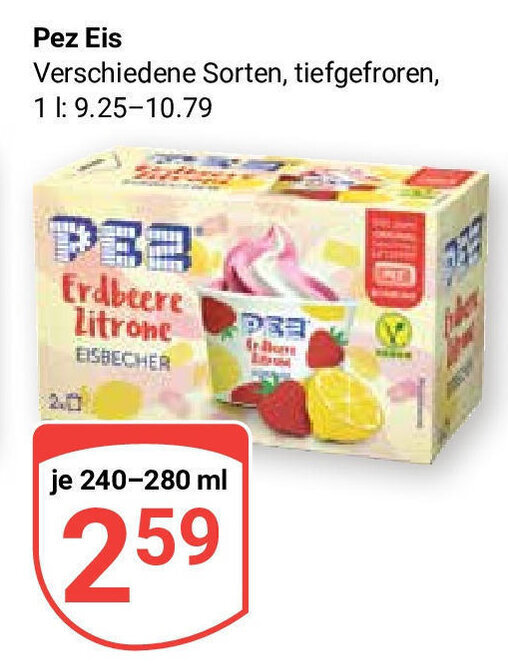 Globus Pez Eis 240-280ml Angebot