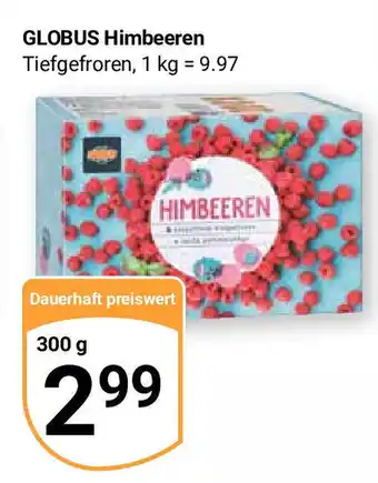 Globus GLOBUS Himbeeren Tiefgefroren, 300g Angebot