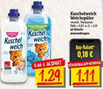 nah & gut Kuschelweich Weichspüler 38 Waschanwendungen Angebot