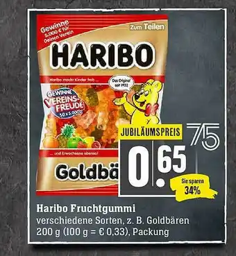 Scheck-in-Center Haribo Fruchtgummi Angebot