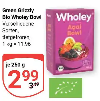 Globus Green Grizzly Bio Wholey Bowl 250g Angebot