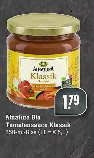 Scheck-in-Center Alnatura Bio Tomatensauce Klassik Angebot