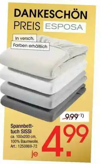 Zurbrüggen Spannbett-tuch Sissi Angebot