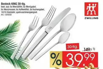 Zurbrüggen Besteck King 30-tlg. Angebot