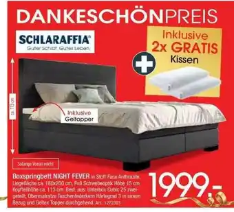 Zurbrüggen Boxspringbett Night Fever Angebot