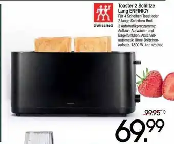 Zurbrüggen Toaster 2 Schlitze Lang Enfinigy Angebot