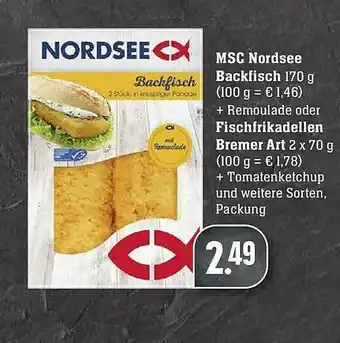 Edeka Msc Nordsee Backfisch Oder Frischfrikadellen Bremer Art Angebot