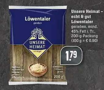 Edeka Unsere Heimat Echt & Gut Löwentaler Angebot