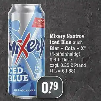 Edeka Mixery Nastrov Iced Blue Bier + Cola Angebot