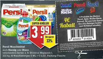 Edeka Persli Waschmittel Auch Flüssig Oder Discs Angebot