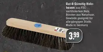 Edeka Gut & Günstig Holzbesen Angebot