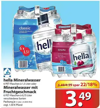 Famila Nord Ost Hela Mineralwasser Oder Mineralwasser Mit Fruchtgeschmack Angebot