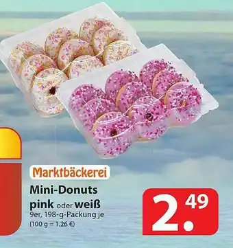 Famila Nord Ost Marktbäckerei Mini-donuts Pink Oder Weiß Angebot