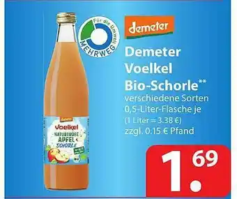 Famila Nord Ost Demeter Voelkel Bio-schorle Angebot