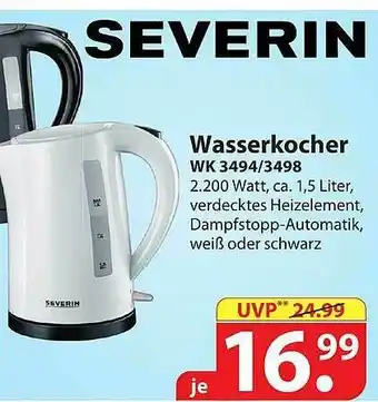 Famila Nord Ost Wasserkocher Wk 3494 3498 Angebot