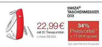 Famila Nord Ost Swiza Taschenmesser D03 Angebot