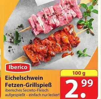 Famila Nord Ost Iberico Eichelschwein Fetzen-grillspieß Angebot