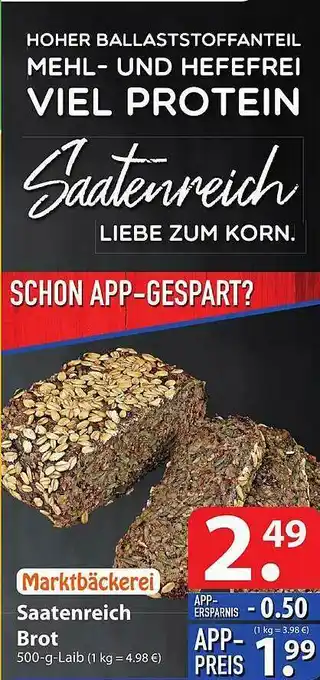 Famila Nord Ost Marktbäckerei Saatenreich Brot Angebot