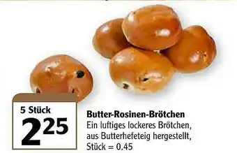 Globus Butter-rosinen-brötchen Angebot