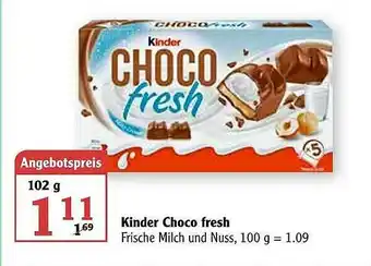 Globus Kinder Choco Fresh Angebot