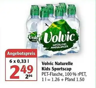 Globus Volvic Naturelle Kids Sportscap Angebot