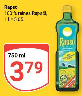 Globus Rapso 100% reines Rapsöl, 750ml Angebot