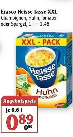 Globus Erasco Heisse Tasse XXL Angebot