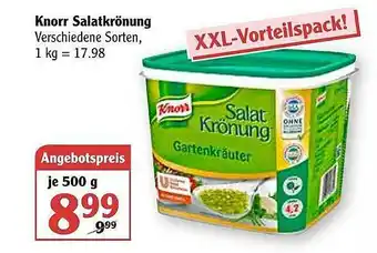 Globus Knorr Salatkrönung Angebot