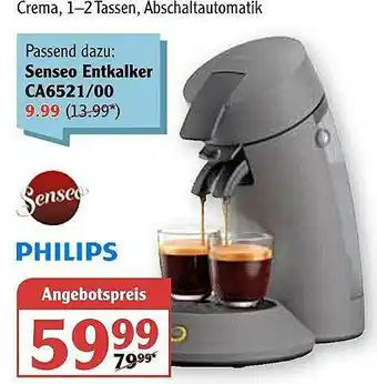 Globus Philips Senseo Entkalker Ca6521.00 Angebot